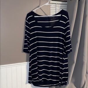 An oversized t-shirt dress